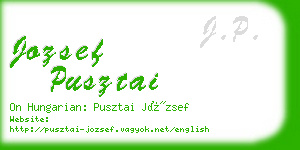 jozsef pusztai business card